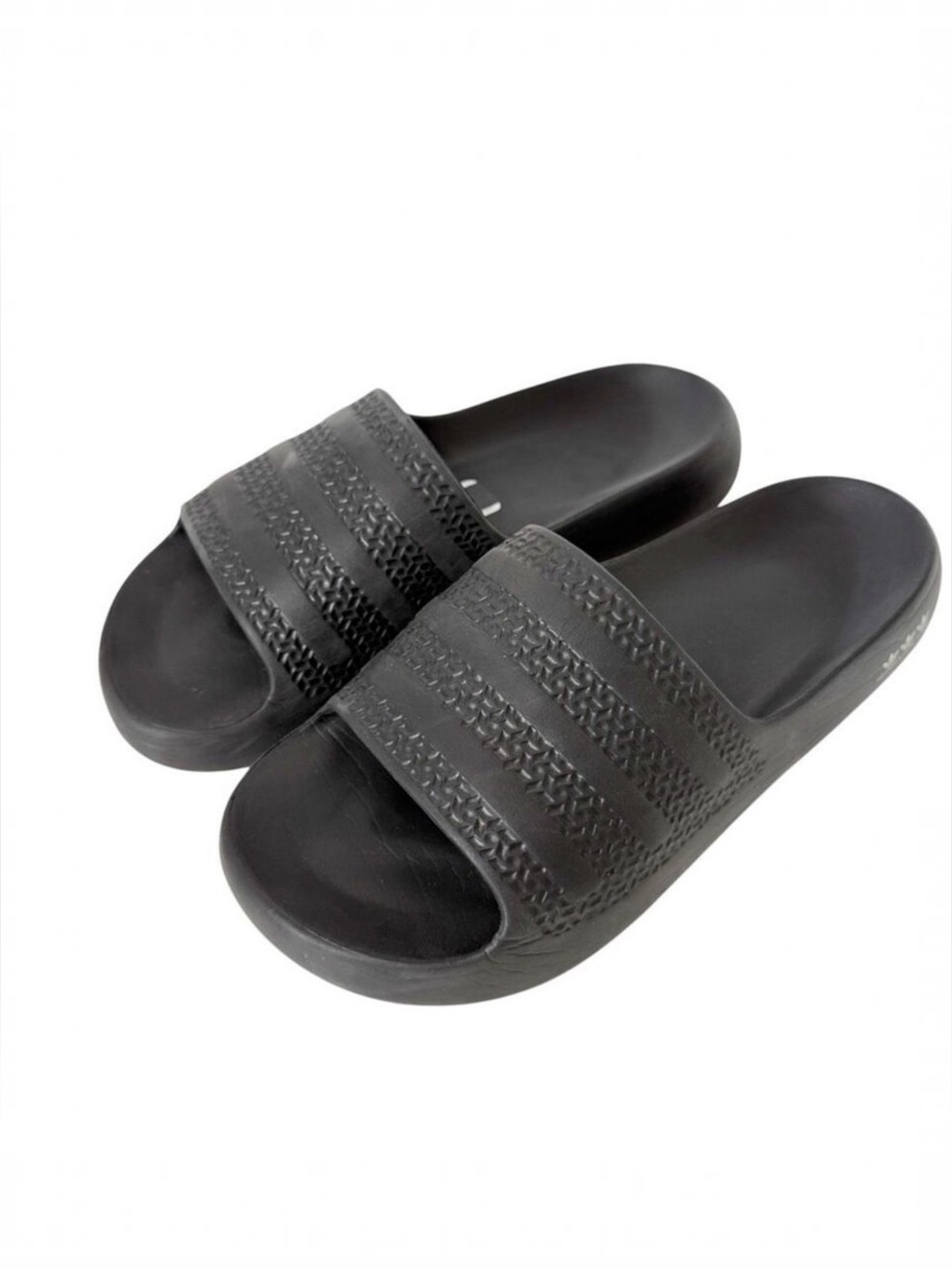 Adidas Men Adilette Ayoon Black Lightweight Eva Foam Comfort Slide Sandal Size 9